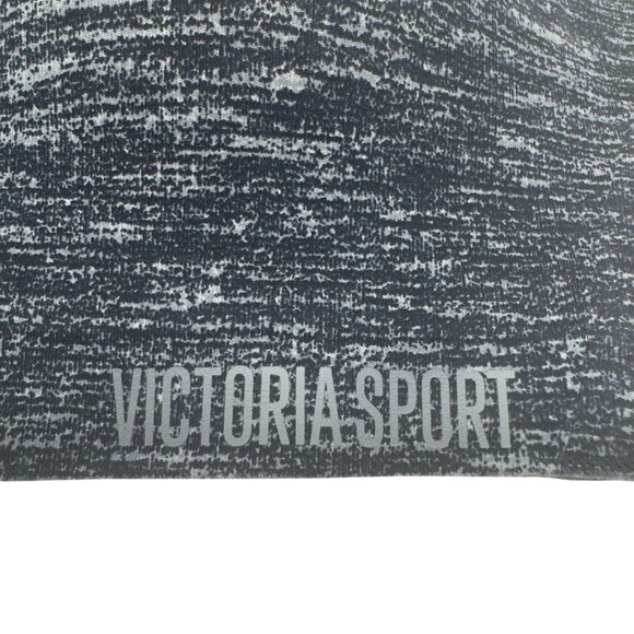 Victoria Sport Front Vent Racerback Sports Bra Medium Support 32C Heather Black - Picture 2 of 7